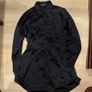 SHEIN Elegant Black Dress Shirt